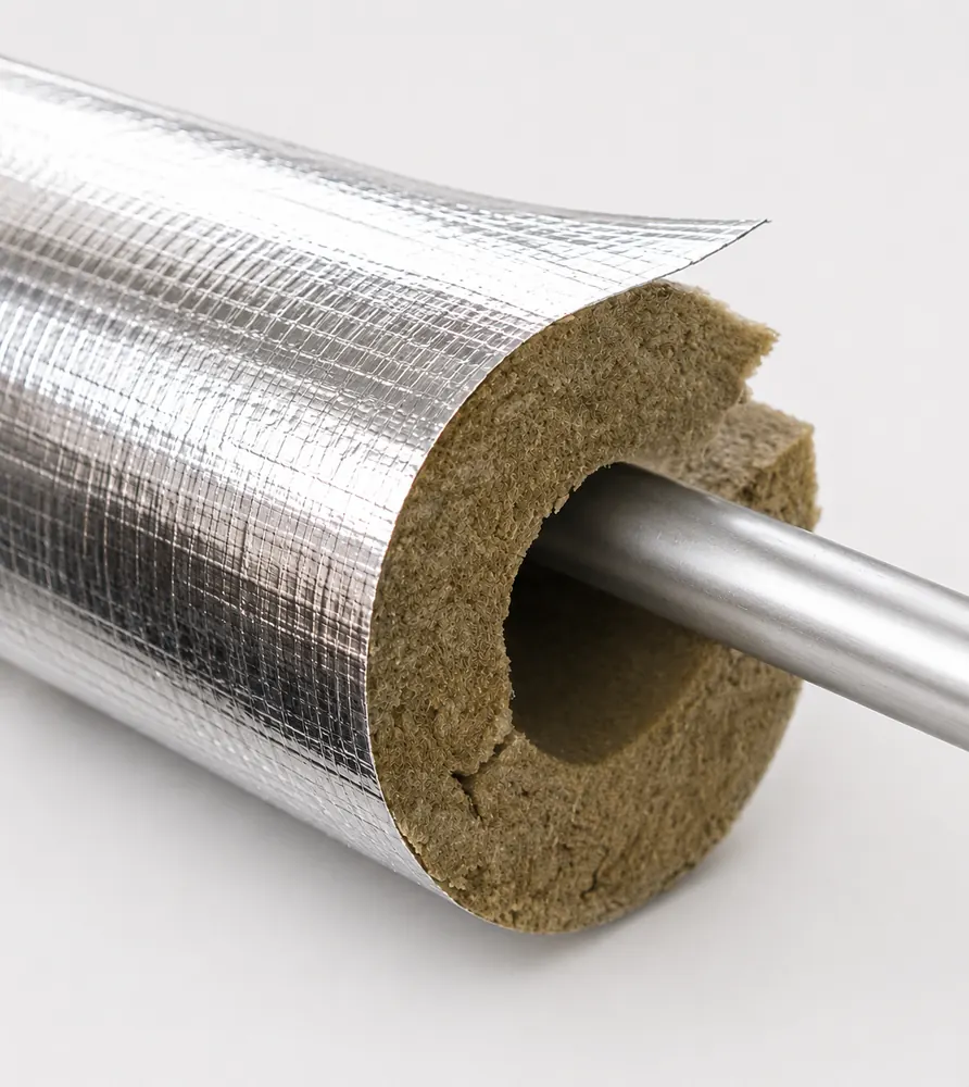 Cochilii din vată minerală caserate cu folie PVC